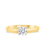 Photo of Jandi 1 ct tw. Diamond Round Solitaire Engagement Ring 14K Yellow Gold [BT357YE-R095]