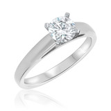 Photo of Jandi 1 ct tw. Diamond Round Solitaire Engagement Ring 10K White Gold [BT357WE-R095]