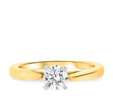 Photo of Azyan 1/2 ct tw. Diamond Round Solitaire Trio Set 14K Yellow Gold [BT324YE-R045]