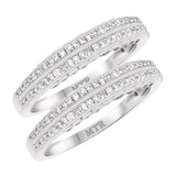 Photo of Hope 1/2 ct tw. Diamond Same Sex Ladies Band Set 10K White Gold [WL218W]