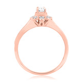 Photo of Lyla 1/2 ct tw. Diamond Oval Solitaire Engagement Ring 14K Rose Gold [BT212RE-C000]