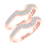 Photo of Lyla 1/3 ct tw. Diamond Same Sex Ladies Band Set 10K Rose Gold [WL212R]