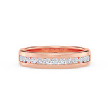 Photo of Lesha 2 3/4 ct tw. Diamond Round Solitaire Trio Set 14K Rose Gold [BT379RM]