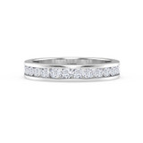 Photo of Lesha 2 3/4 ct tw. Diamond Round Solitaire Trio Set 14K White Gold [BT379WL]