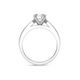 Photo of Lesha 2 1/5 CT. T.W. Diamond Round Solitaire Bridal Set 10K White Gold [BT379WE-R095]
