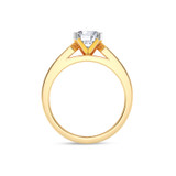 Photo of Lesha 1 1/2 ct tw. Diamond Round Solitaire Engagement Ring 14K Yellow Gold [BT379YE-R095]