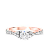 Photo of Dothan 7/8 ct tw. Diamond Round Solitaire Engagement Ring 10K Rose Gold [BT467RE-R038]