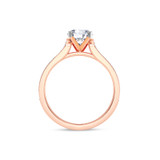 Photo of Gedel 1 3/8 ct tw. Diamond Round Solitaire Engagement Ring 10K Rose Gold [BT378RE-R095]