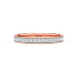 Photo of Gedel 2/3 ct tw. Diamond Same Sex Ladies Band Set 10K Rose Gold [BT378RL]