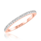 Photo of Breanna 3/8 ct tw. Diamond Same Sex Ladies Band Set 14K Rose Gold [BT367RL]