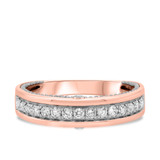 Photo of Rosette 1 7/8 ct tw. Round Solitaire Trio Set 10K Rose Gold [BT450RM]
