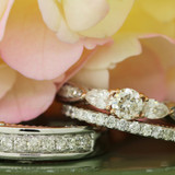 Photo of Myla 1 3/4 ct tw. Diamond Round Solitaire Trio Set 10K Rose Gold [BT450R-R045]