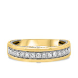Photo of Myla 1 1/10 ct tw. Diamond Same Sex Mens Band Set 10K Yellow Gold [BT450YM]