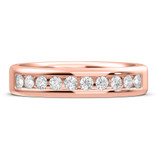 Photo of Samaria 1 1/10 ct tw. Diamond Wedding Band Set 10K Rose Gold [BT371RM]