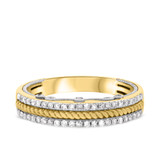 Photo of Rook 3/8 ct tw. Mens Diamond Wedding Band 10K Yellow Gold [BT453YM]