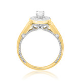 Photo of Dream 1 3/4 ct tw. Diamond Oval Solitaire Trio Set 14K Yellow Gold [BT455YE-V038]