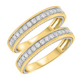 Photo of Raven 1/3 ct tw. Diamond Same Sex Ladies Band Set 10K Yellow Gold [WL456Y]