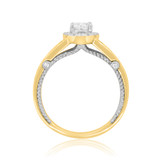 Photo of Raven 1 3/8 ct tw. Diamond Round Solitaire Trio Set 10K Yellow Gold [BT456YE-R045]