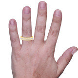 Photo of Soban 3/8 ct tw. Diamond Mens Band 14K Yellow Gold [BT362YM] [HT]