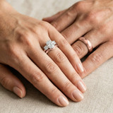 Photo of Amari 3/4 ct tw. Diamond Oval Solitaire Trio Set 10K Rose Gold [BT369R-C000]