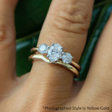 Photo of Amari 3/4 CT. T.W. Diamond Oval Solitaire Bridal Set 10K Rose Gold [BR369R-C000]