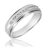 Photo of Cadence 1 1/2 ct tw. Diamond Round Solitaire Trio Set 14K White Gold [BT536WM]