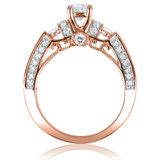 Photo of Cadence 1 1/4 Carat T.W. Diamond Round Solitaire Bridal Set 14K Rose Gold [BT564RE-R045]