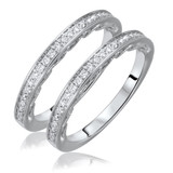 Photo of Cadence 1/3 ct tw. Diamond Same Sex Ladies Band Set 14K White Gold [WL564W]