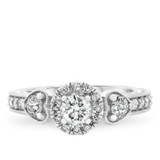 Photo of Everett 1 3/4 Carat T.W. Diamond Round Solitaire Bridal Set 10K White Gold [BT561WE-R045]