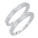 Photo of Colt 3/8 ct tw. Diamond Same Sex Ladies Band Set 10K White Gold [WL560W]