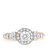 Photo of Colt 1 7/8 ct tw. Diamond Round Solitaire Trio Set 10K Yellow Gold [BT560YE-R045]