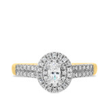 Photo of Sonny 7/8 ct tw. Diamond Oval Solitaire Trio Set 10K Yellow Gold [BT913YE-V018]