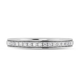 Photo of Trace 1/3 ct tw. Lab Grown Diamond Same Sex Ladies Band Set 14K White Gold [BT1636WL]