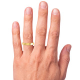 Photo of Ellison Classic Same Sex Mens Band Set 14K Yellow Gold [BT1637YM] [HT-2]
