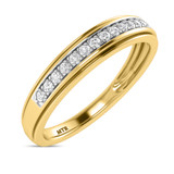 Photo of Trace 3/4 ct tw. Lab Grown Diamond Heart Solitaire Trio Set 14K Yellow Solid Gold [BT1636YM]