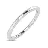 Photo of Dane 1/25 ct tw. Lab Grown Diamond Wedding Band Set 10K White Gold [BT1639WL]