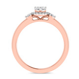 Photo of Dane 3/8 ct tw. Lab Grown Diamond Heart Solitaire Trio Set 14K Rose Gold [BT1639RE-C000]