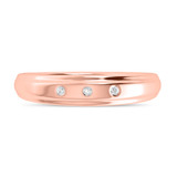 Photo of Dane 3/8 ct tw. Lab Grown Diamond Heart Solitaire Trio Set 14K Rose Gold [BT1639RM]