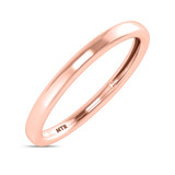 Photo of Heath 0 ct tw. No Gemstone Diamond Same Sex Ladies Band Set 10K Rose Gold [BT1638RL]