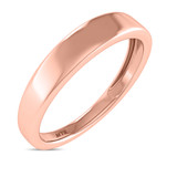 Photo of Heath Classic Same Sex Mens Band Set 14K Rose Gold [BT1638RM]