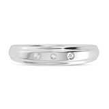 Photo of Dane 1/15 ct tw. Lab Grown Diamond Same Sex Mens Band Set 14K White Gold [BT1639WM]