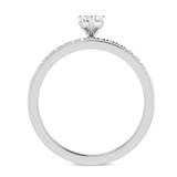 Photo of Trace 3/8 ct tw. Lab Grown Diamond Heart Solitaire Engagement Ring 14K White Solid Gold [BT1636WE-C000]