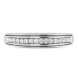 Photo of Trace 1/5 ct tw. Lab Grown Diamonds Mens Band 14K White Gold [BT1636WM]