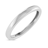 Photo of Ellison 0 ct tw. No Gemstone Diamond Same Sex Ladies Band Set 10K White Gold [BT1637WL]