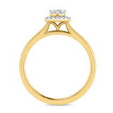 Photo of Heath 1/3 ct tw. Lab Grown Diamond Heart Solitaire Trio Set 10K Yellow Gold [BT1638YE-C000]