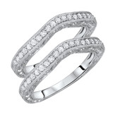 Photo of Danica 3/8 ct tw. Same Sex Ladies Band Set 10K White Gold [WL571W]