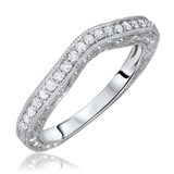 Photo of Danica 3/8 ct tw. Same Sex Ladies Band Set 10K White Gold [BT571WL]