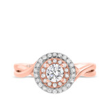 Photo of Barlas 1/2 ct tw. Diamond Round Solitaire Engagement Ring 14K Rose Gold [BT470RE-R029]