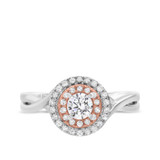 Photo of Barlas 1/2 ct tw. Diamond Round Solitaire Engagement Ring 10K White Gold [BT470WE-R029]