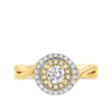 Photo of Barlas 1/2 ct tw. Diamond Round Solitaire Engagement Ring 14K Yellow Gold [BT470YE-R029]
